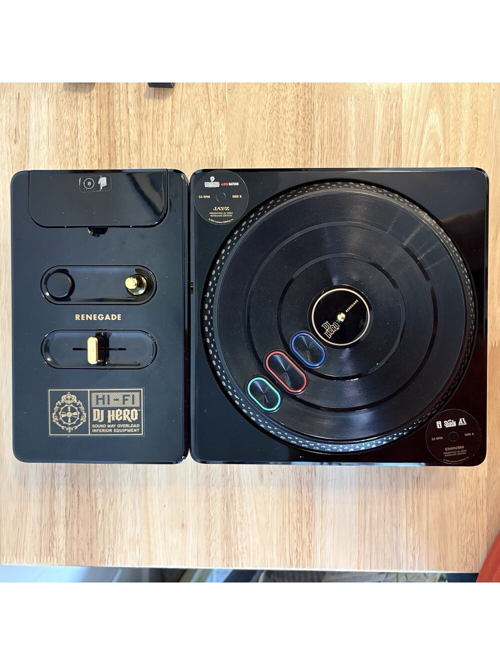 DJ Hero Renegade Edition Xbox 360 Jay-Z Eminem TESTED WORKING OOP